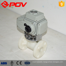 pvdf flange 20mm ball valve plastic